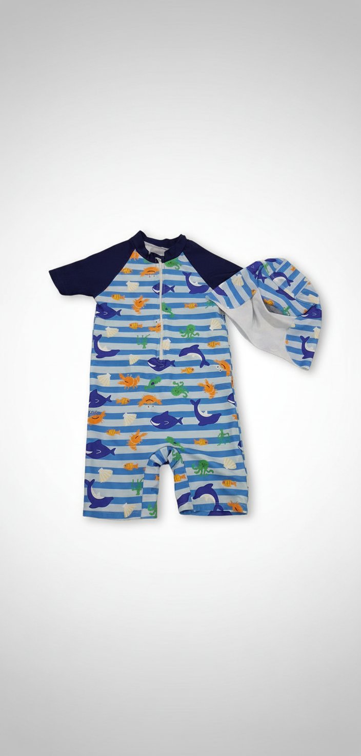 Maillot anti UV pour garçon 3/4 ans