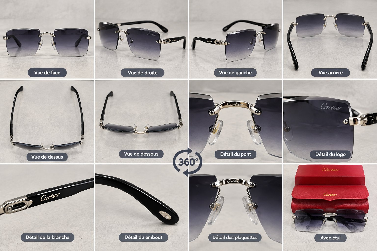 🕶️ À vendre : 2 paires de lunettes de soleil élégantes.