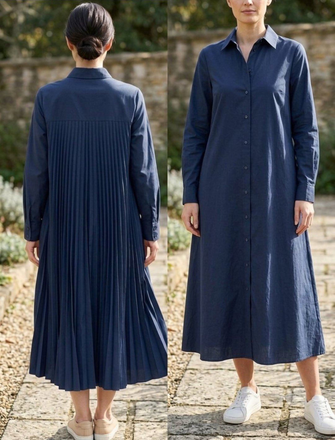 Robe chemise zara plissée au dos comme neuve 
