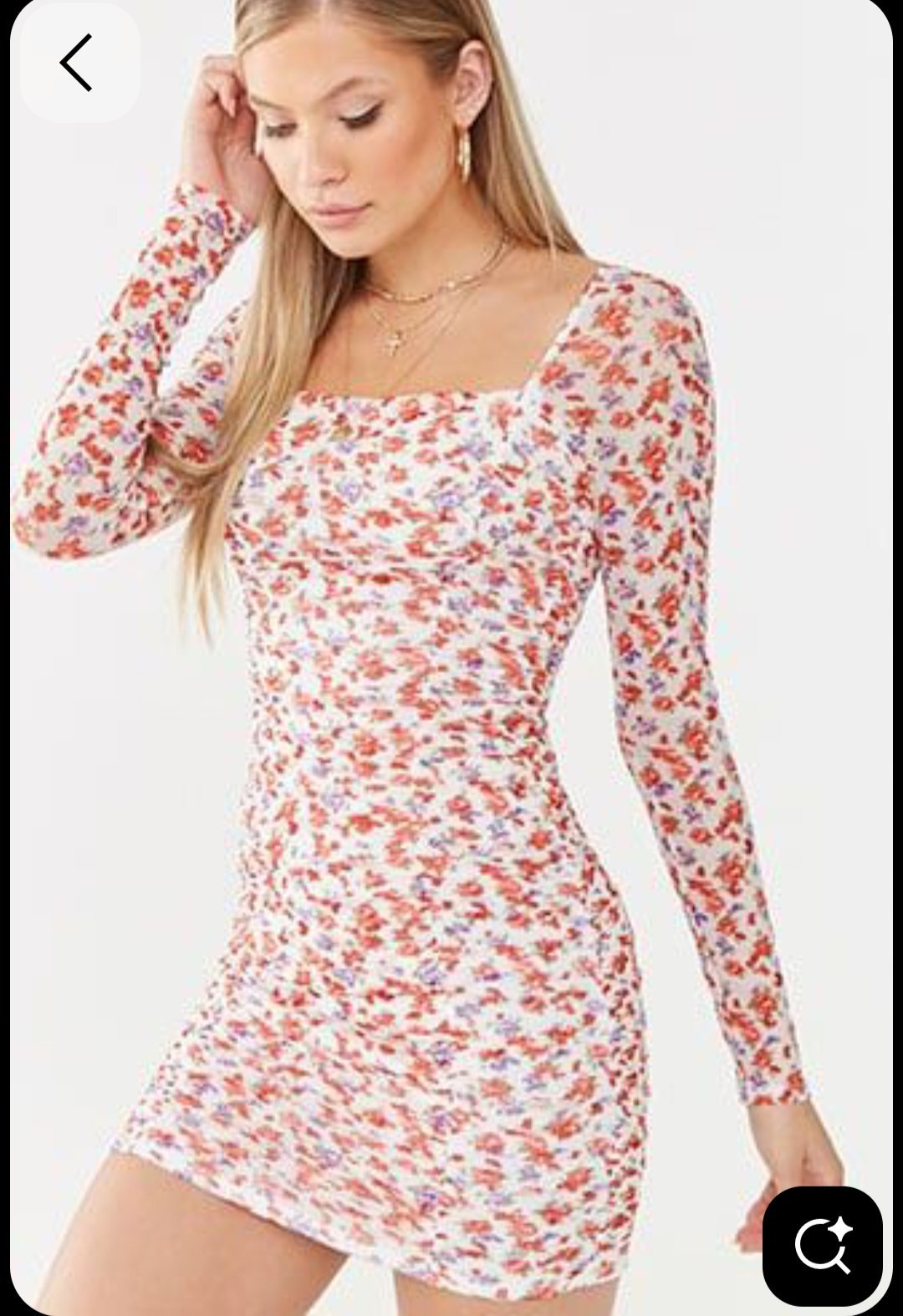 Une robe florale sexy  (taille 32/34/ 36) 