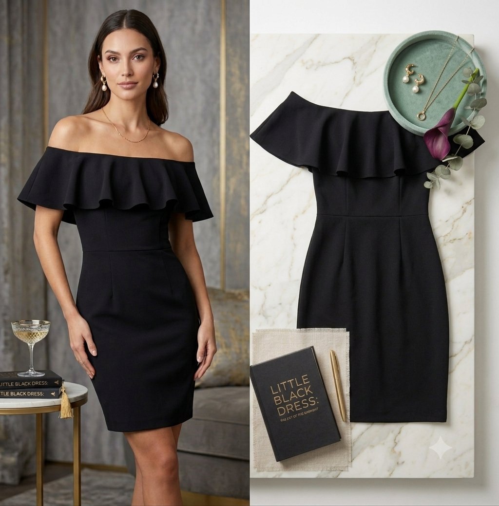 Robe rembourée bel wa9af fel poitrine avec un décolleté à volants flatteur, de la marque ALYCE PARIS 