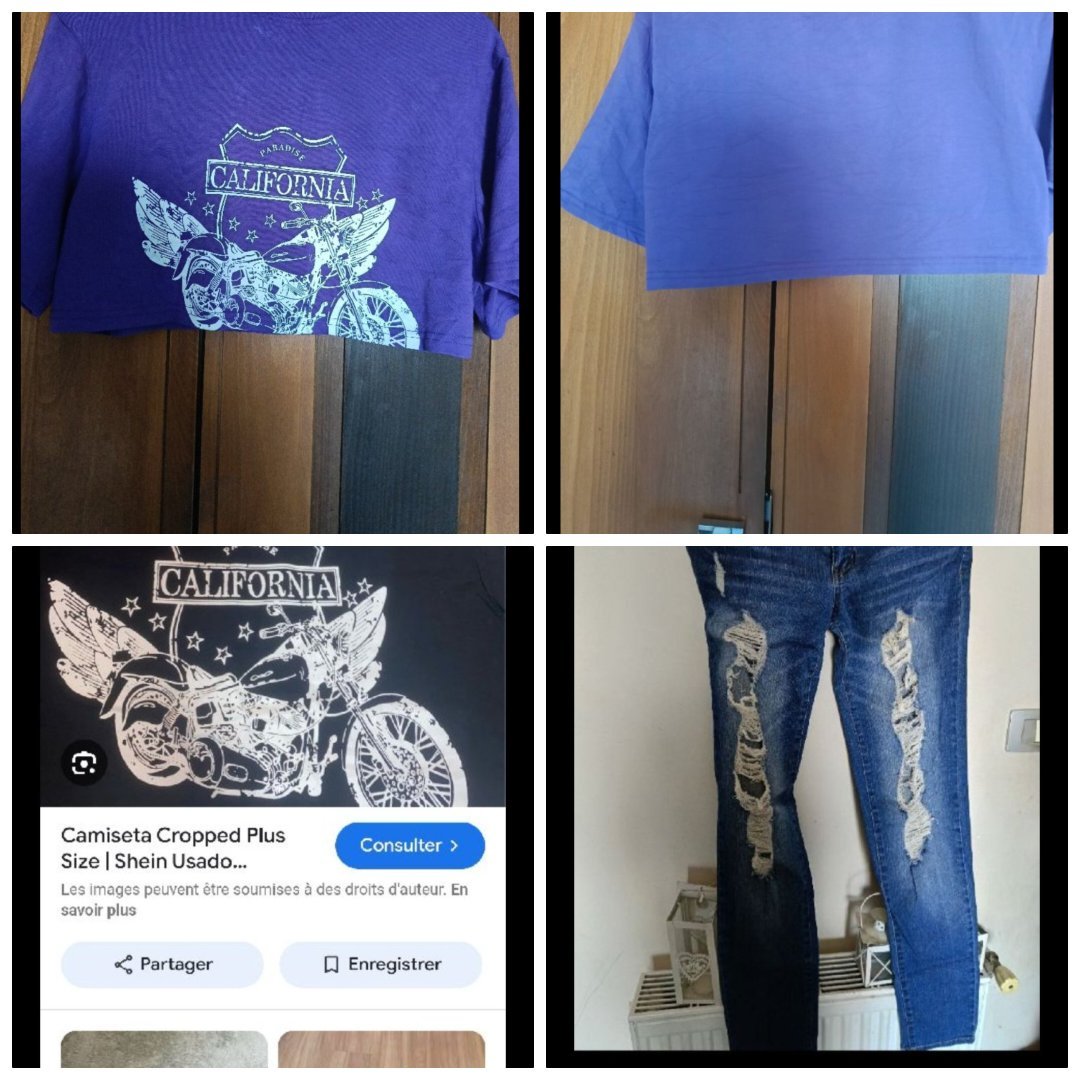 Jean/crop top 