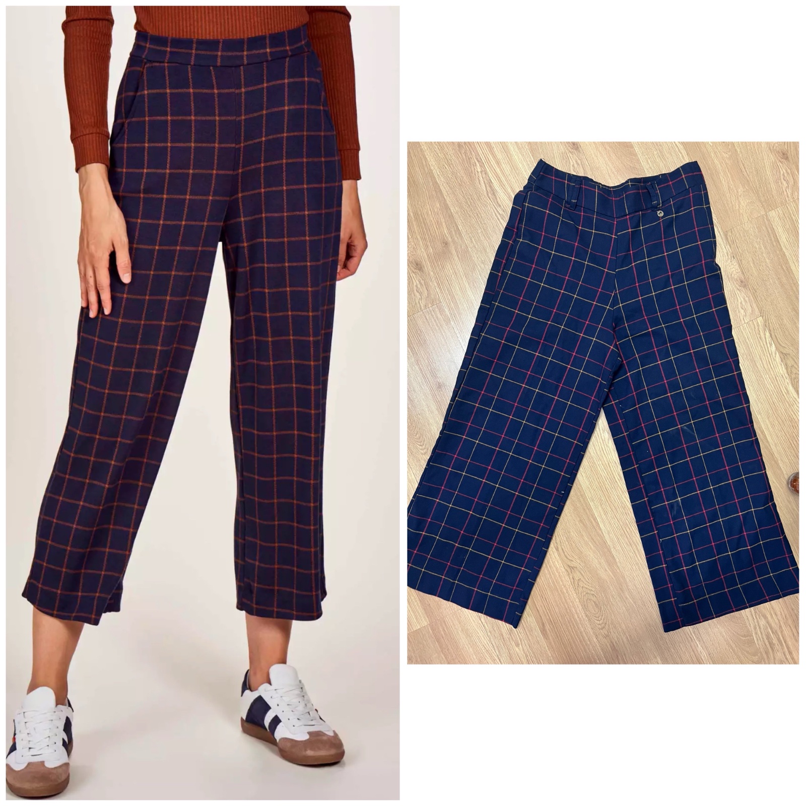 Pantalon a careaux taille l
