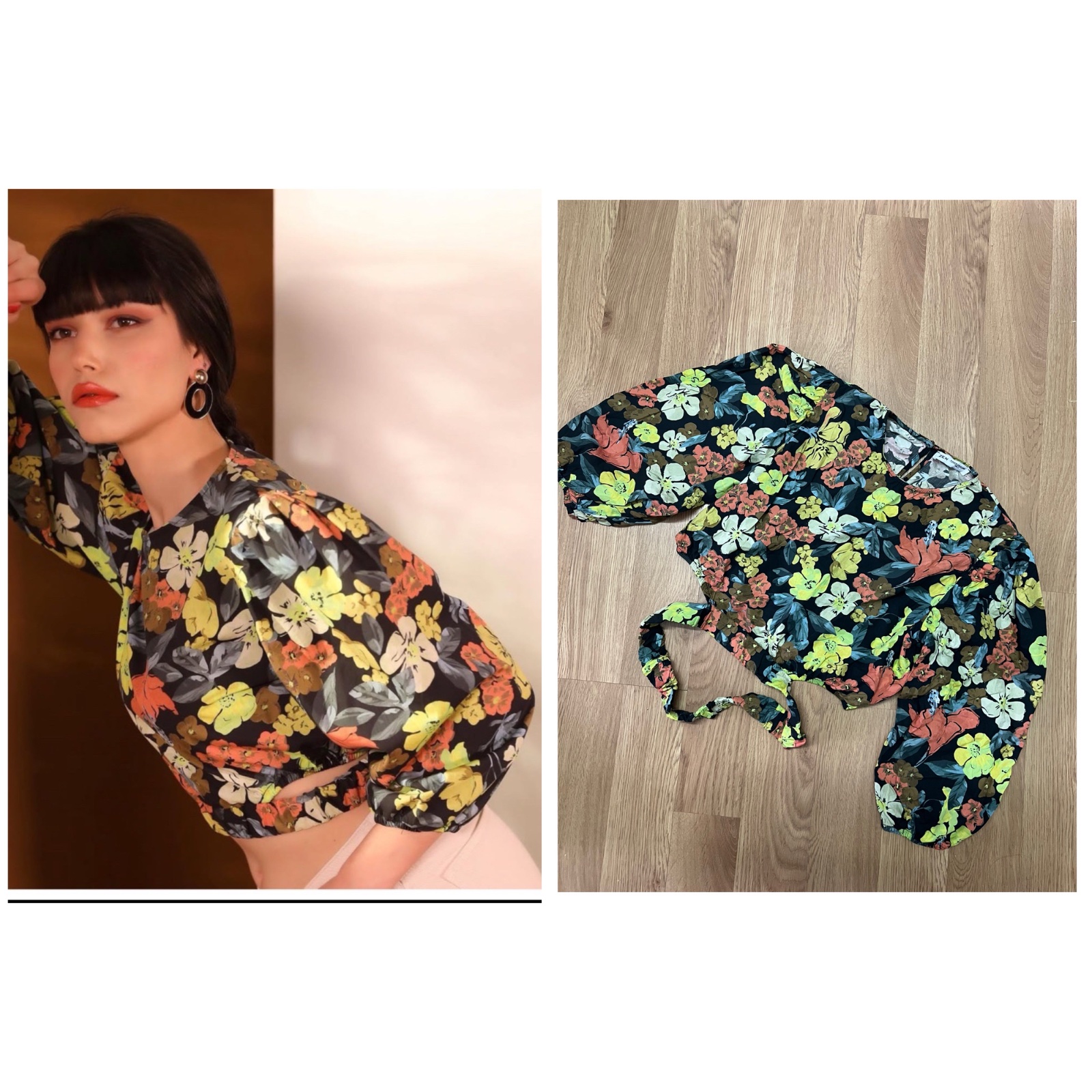 Chemise top fleurit 
