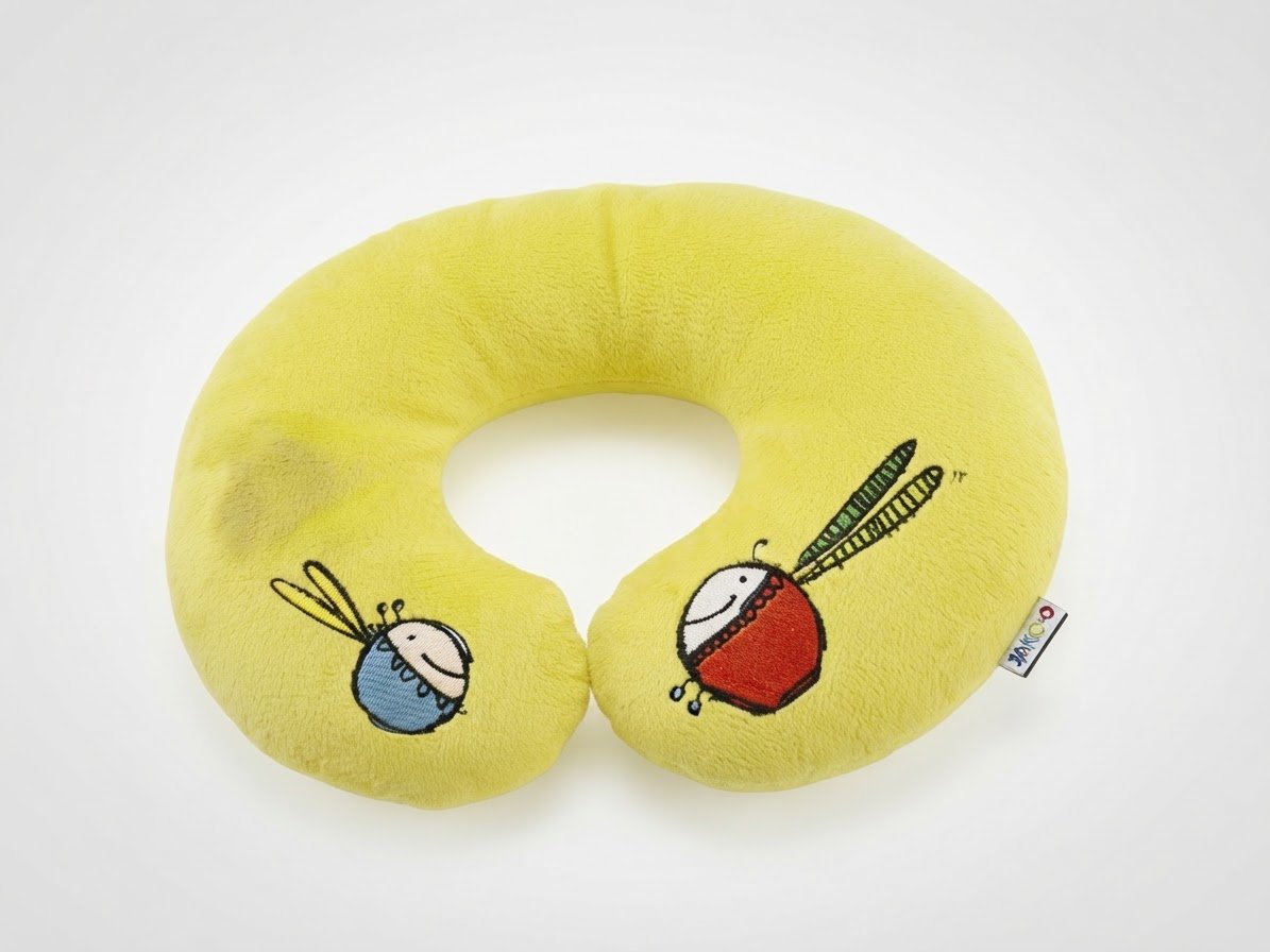 JAKO-O lime-green children's travel neck pillow