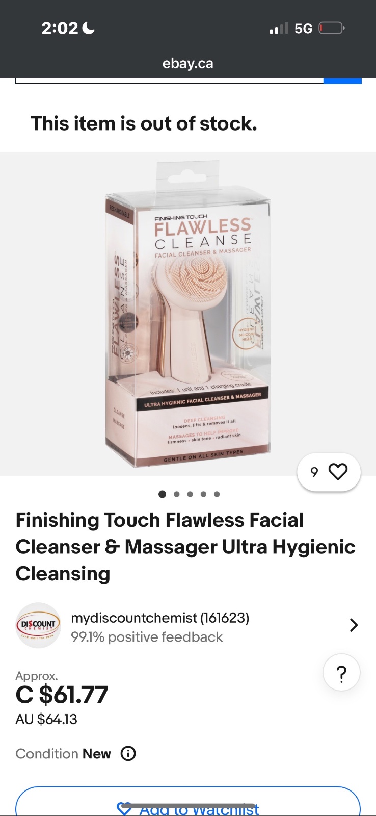 Brosse nettoyante visage – Finishing Touch Flawless Cleans