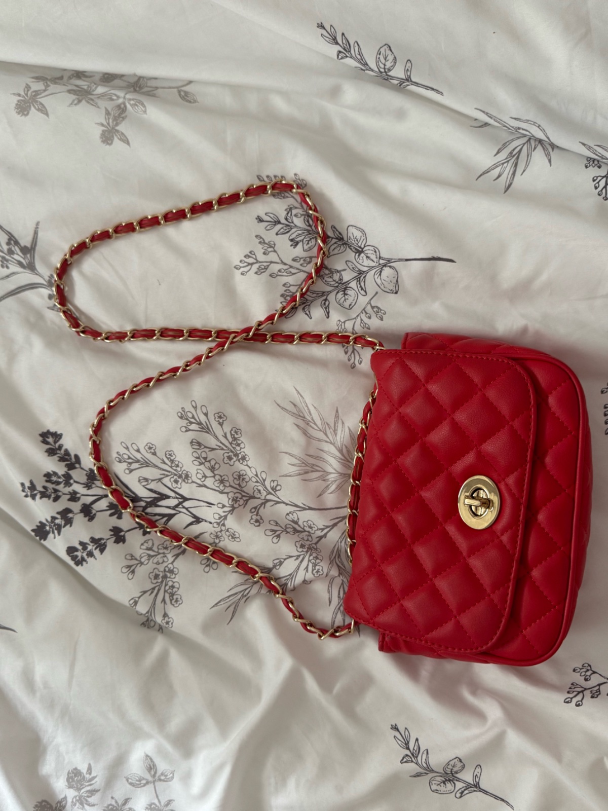 Sac bandoulière ALDO matelassé rouge ❤️