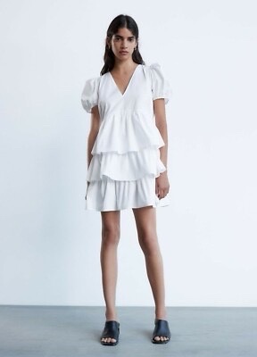 Robe ZARA blanche courte 🌸