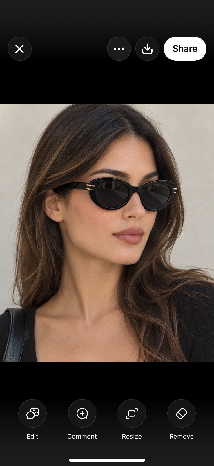 Lunettes de soleil H&M noires