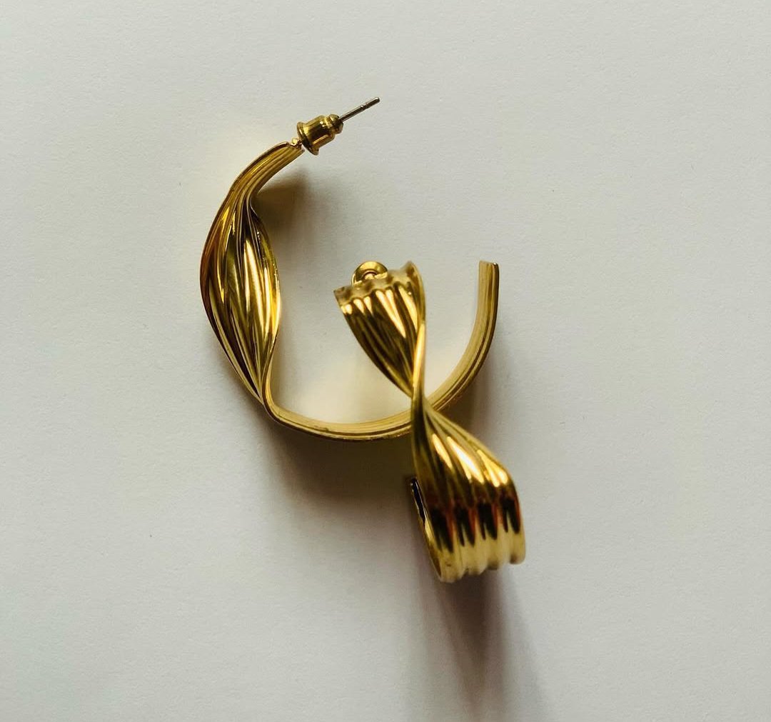 Boucles d'oreilles dorées