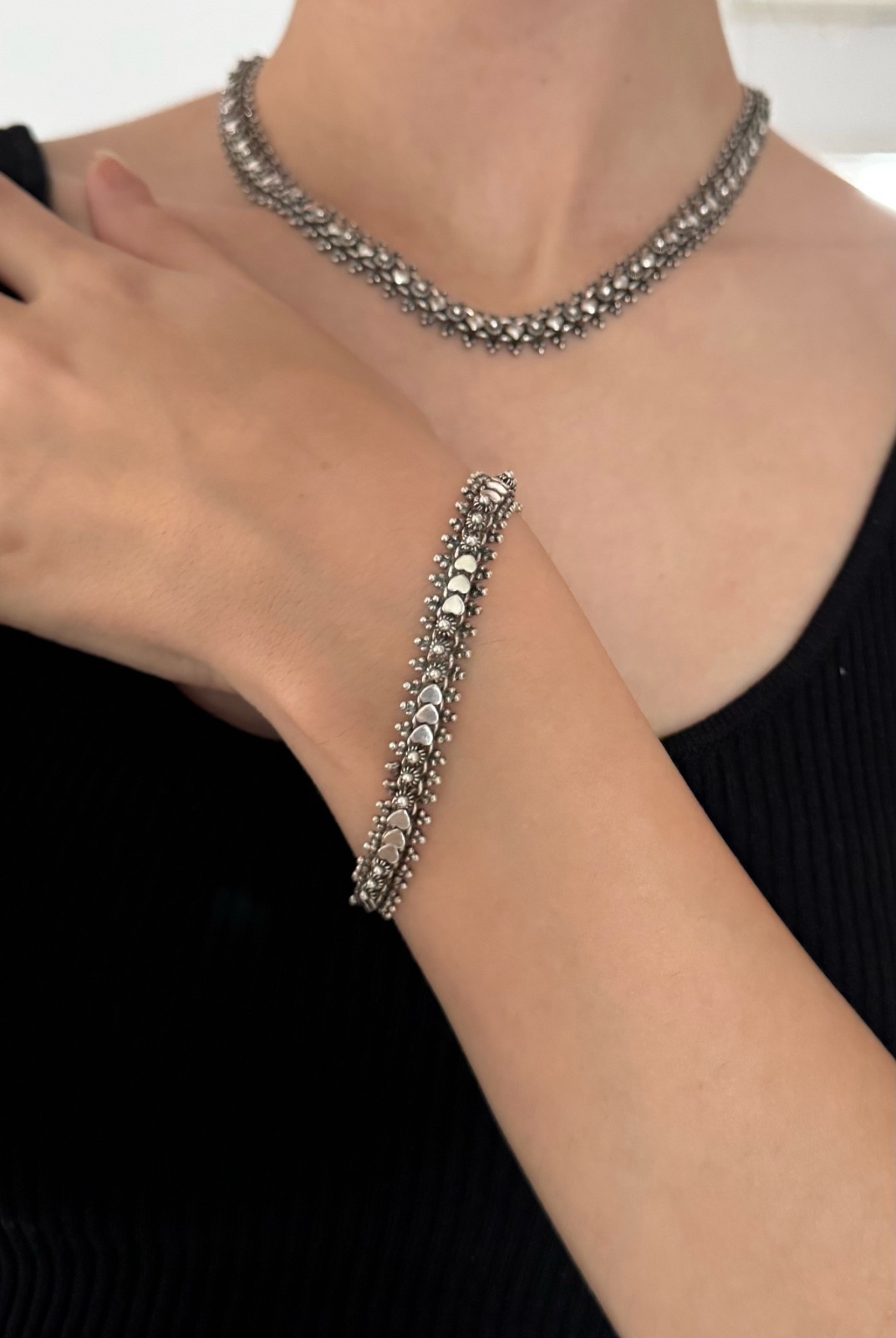 Demi parure en argent 