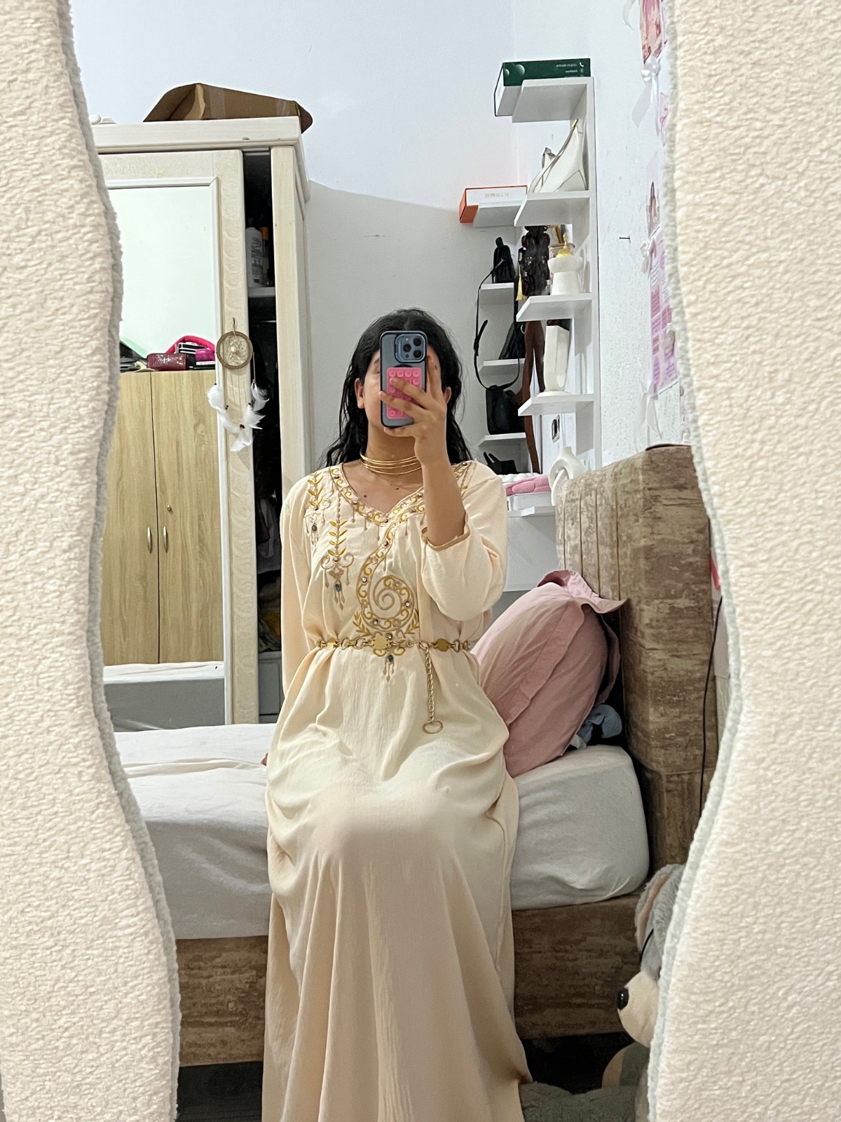 Cuftan beige taille 38 w ylabes hata 40