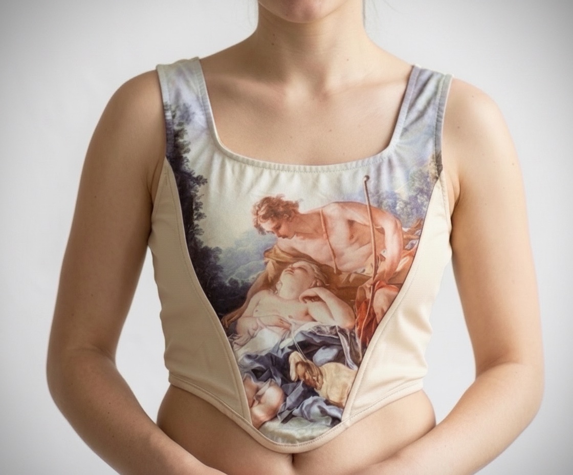 ✨ Corset imprimé style artistique ✨