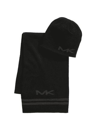 Cachecol réversible MICHAEL KORS pour homme,  noir/gris