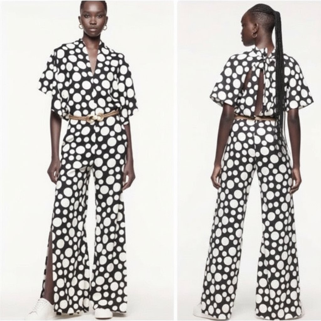 Combi ZARA À POIS AVEC CAPE ÉDITION LIMITÉE