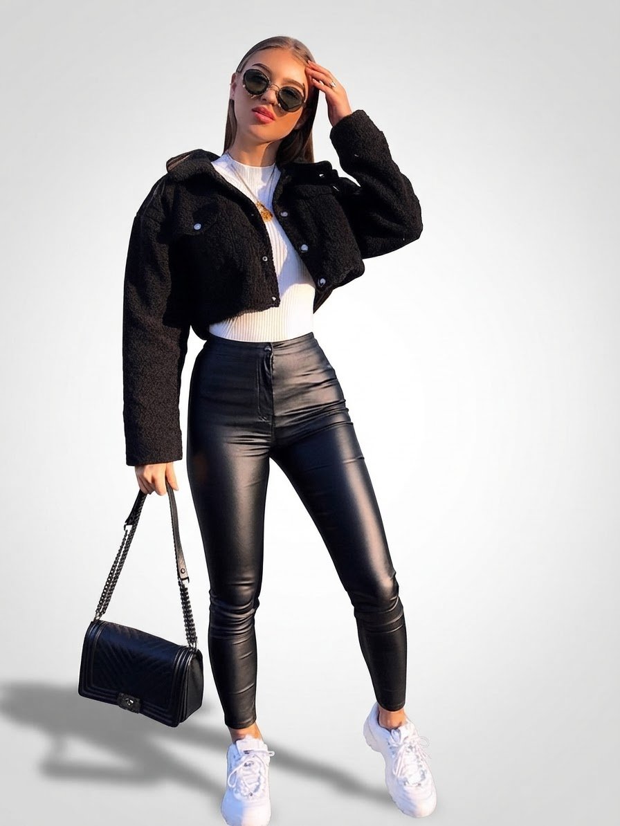 Pantalon en cuir