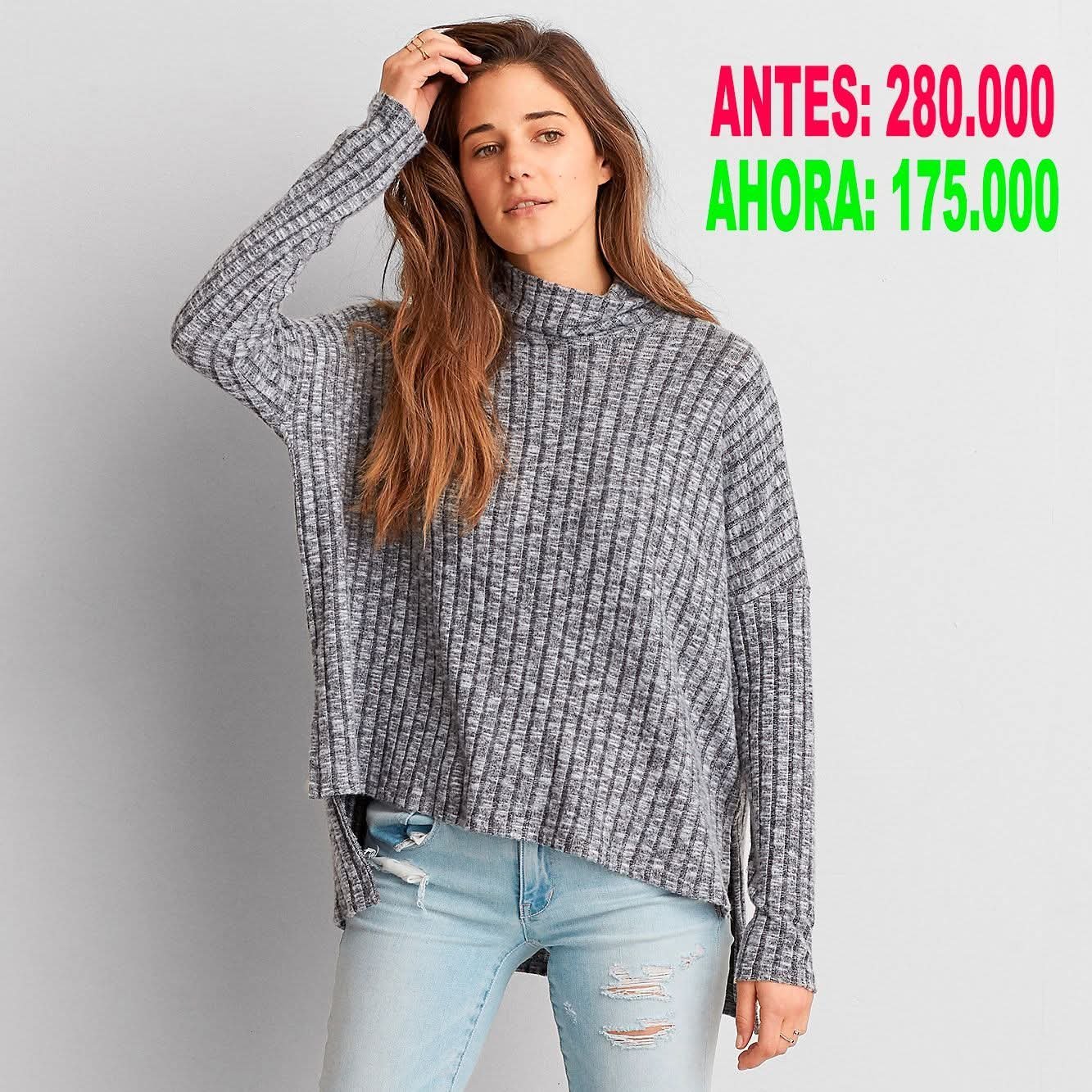 Pull en laine gris american Eagle