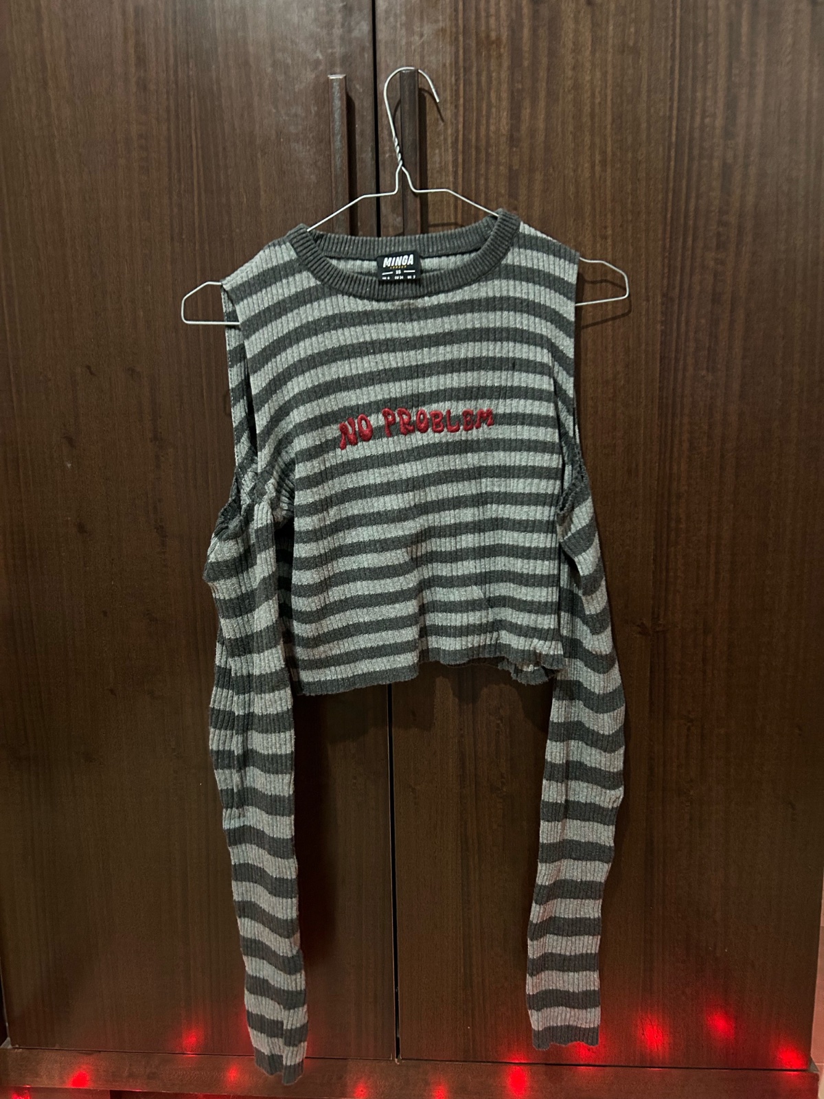 Pull/ Crop Top gris