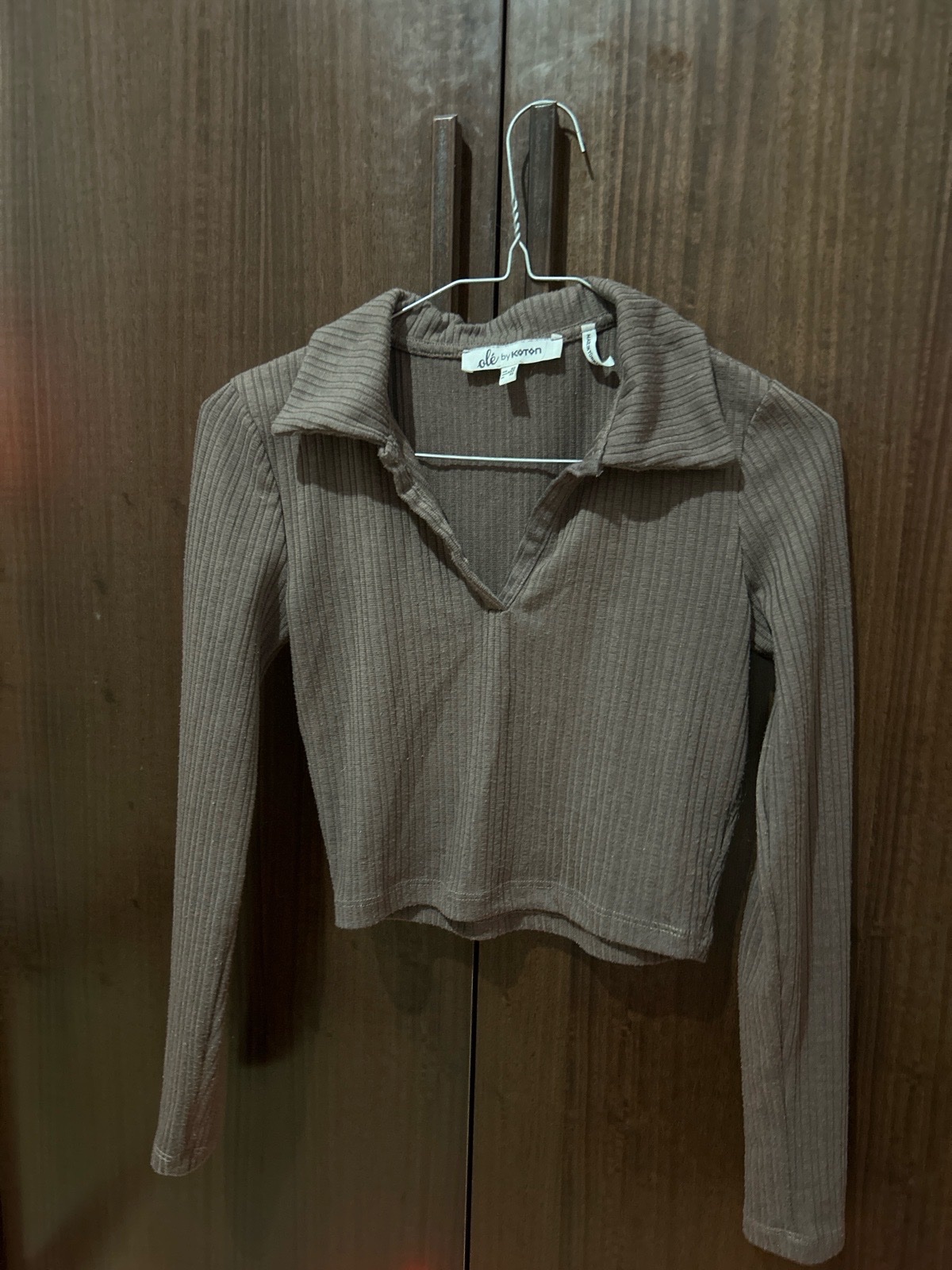 Pull / Crop Top marron