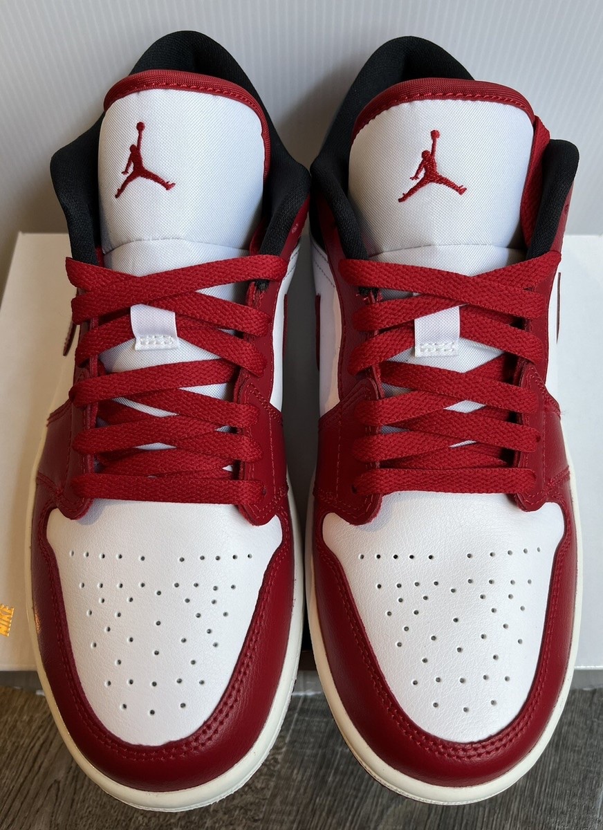 Nike Air Jordan 1 Low Black White Gym Red 