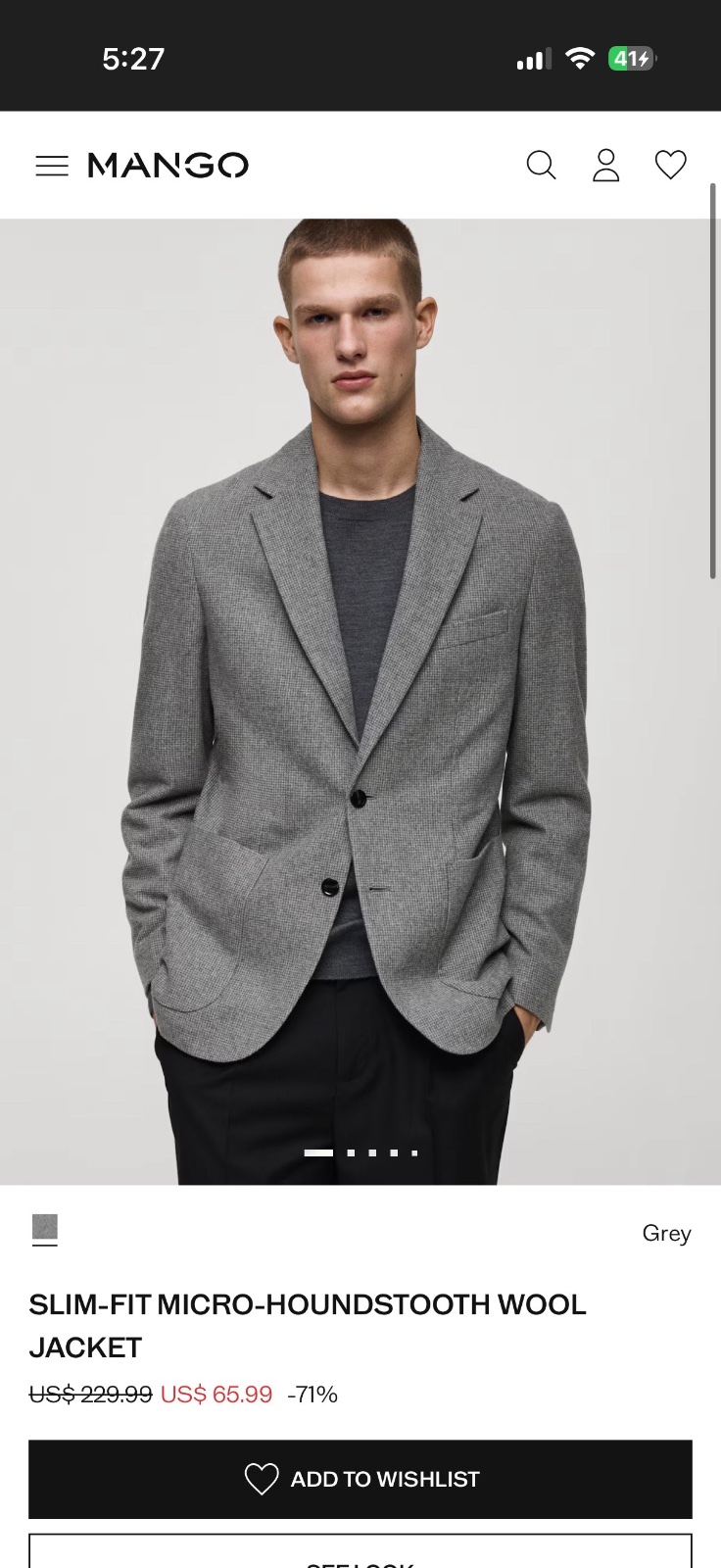 Blazer mango man smart