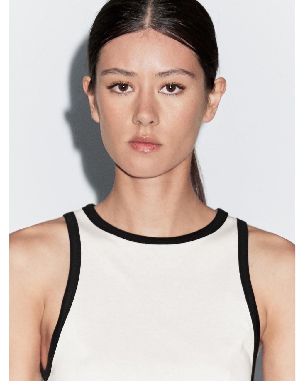 Top Massimo dutti cream color 
