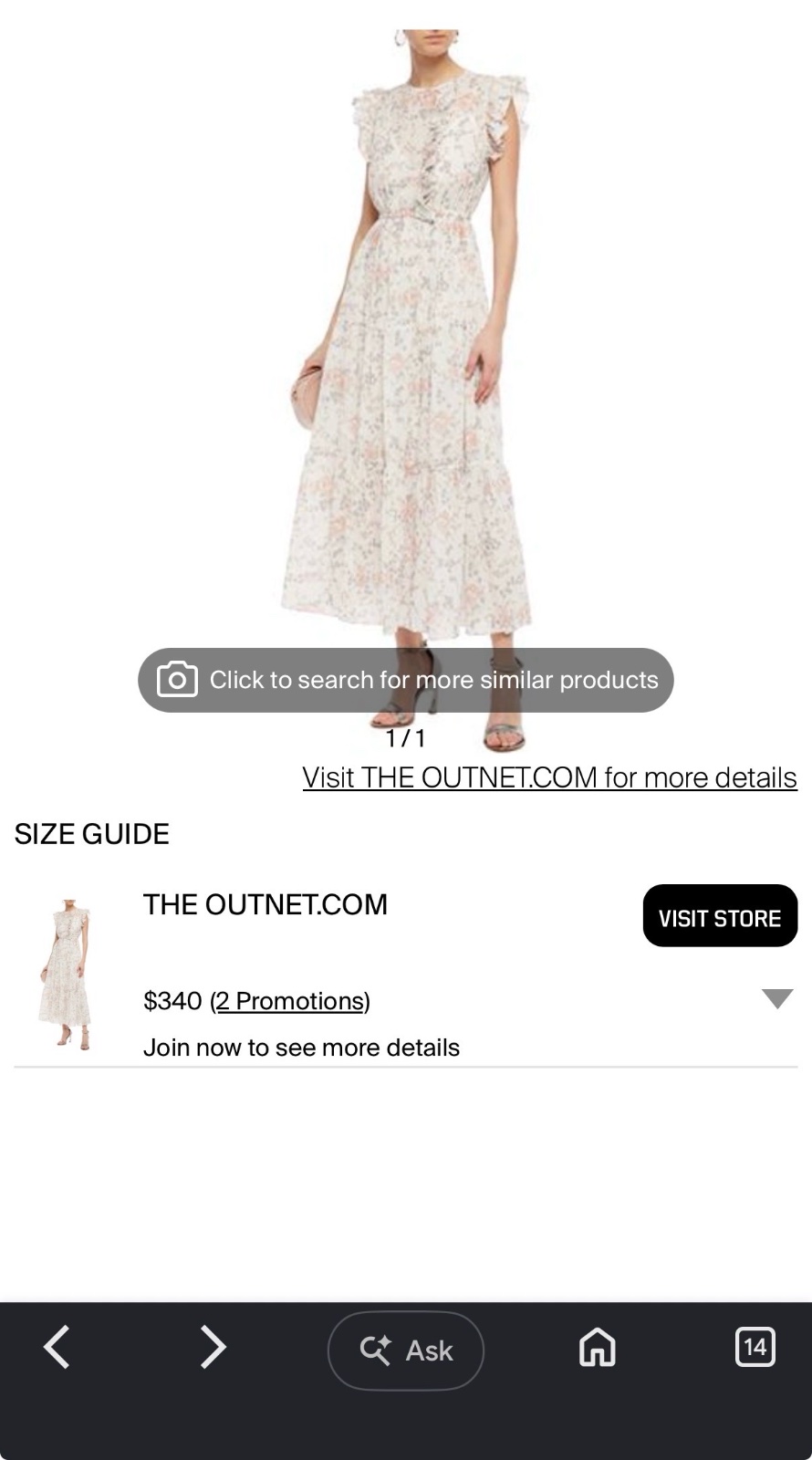 Maje floral dress neuve