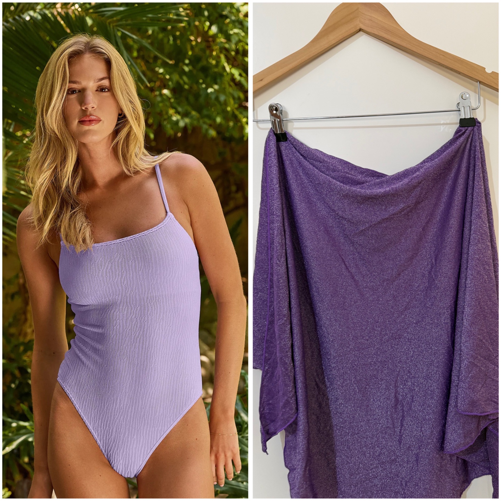 Lot : maillot + cache maillot 