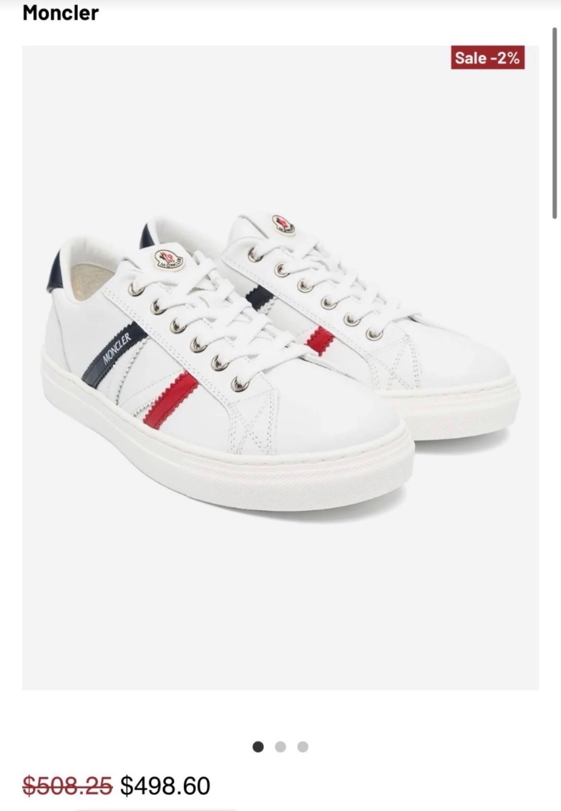 Moncler kids shoes