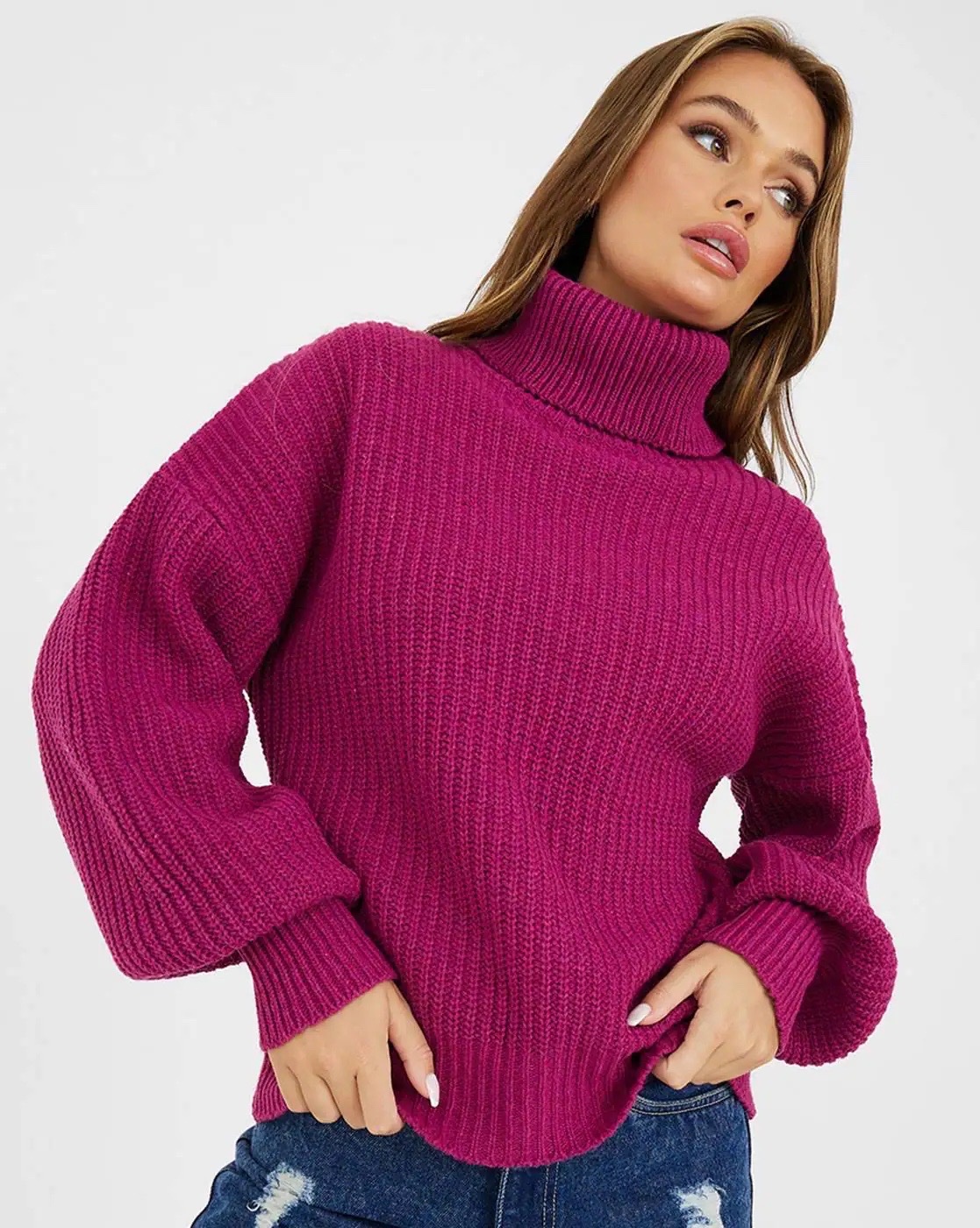 Magenta sweater neuve 