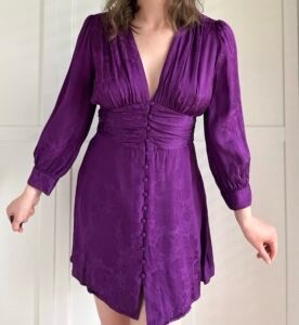 Robe zara satinée neuve 