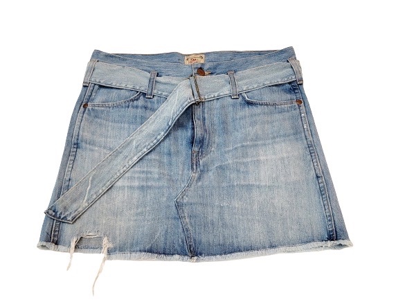 Polo Ralph Lauren Women Belted Denim Mini Skirt