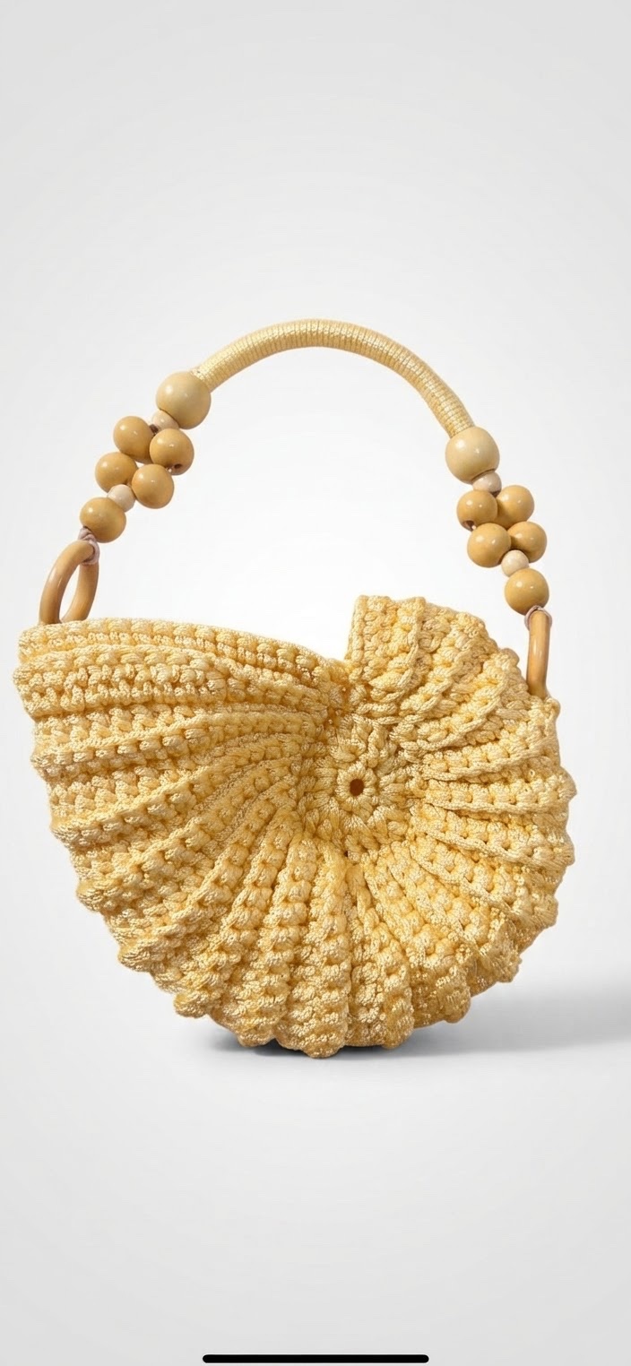 Sac crochet coquillage