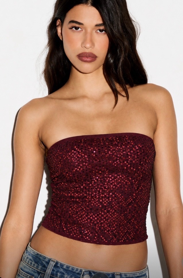 Top brillant burgandy ✨🤩