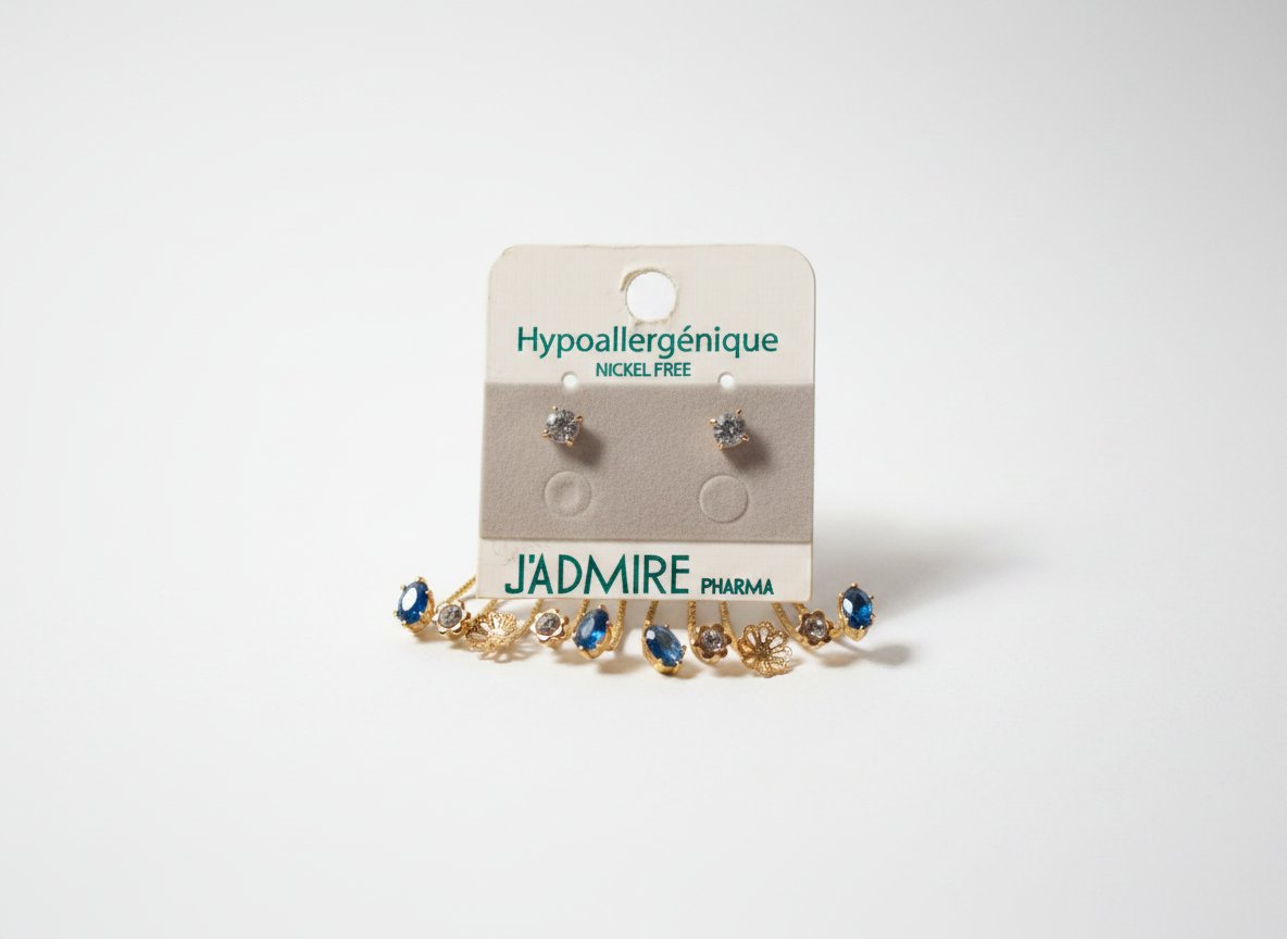  d’oreilles en acier inoxydable hypoallergénique