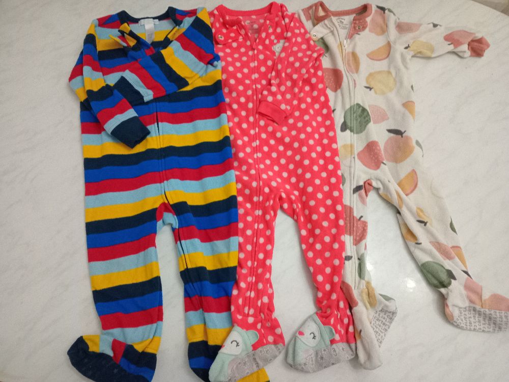 lot grenouillère polaire bébé fille