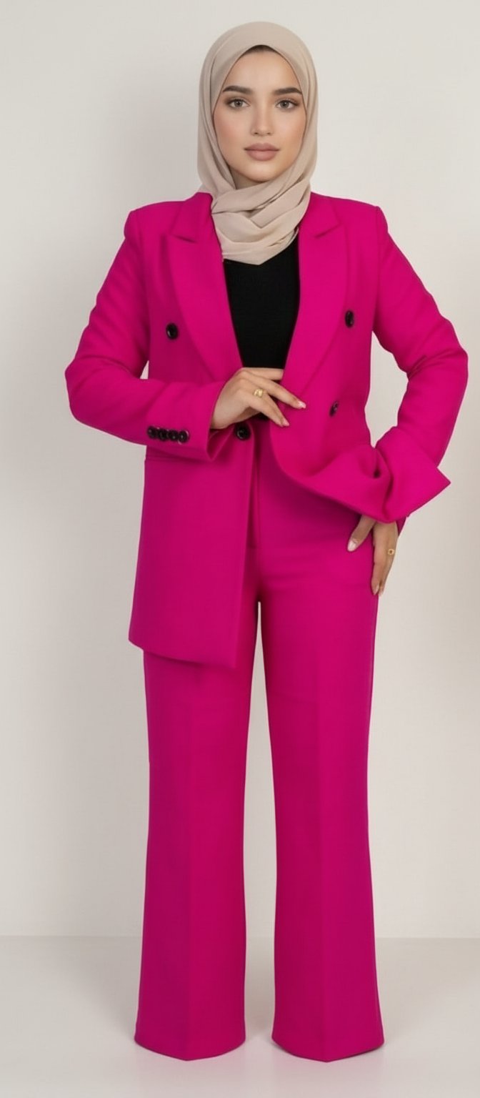 Ensemble Blazer et pantalon large 