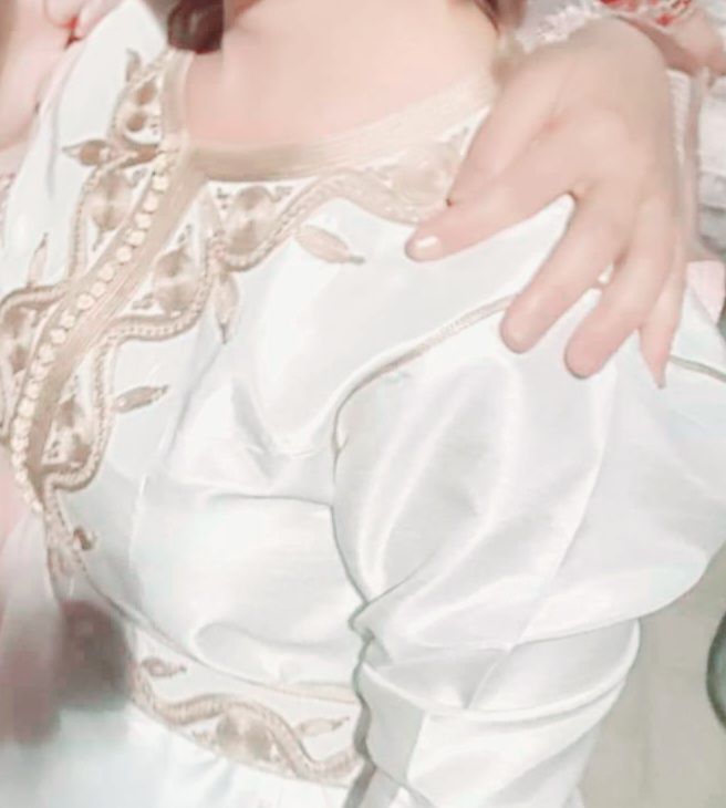 Robe Kaftan Blanc 