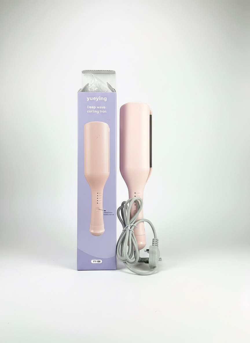 Deep wave curling iron