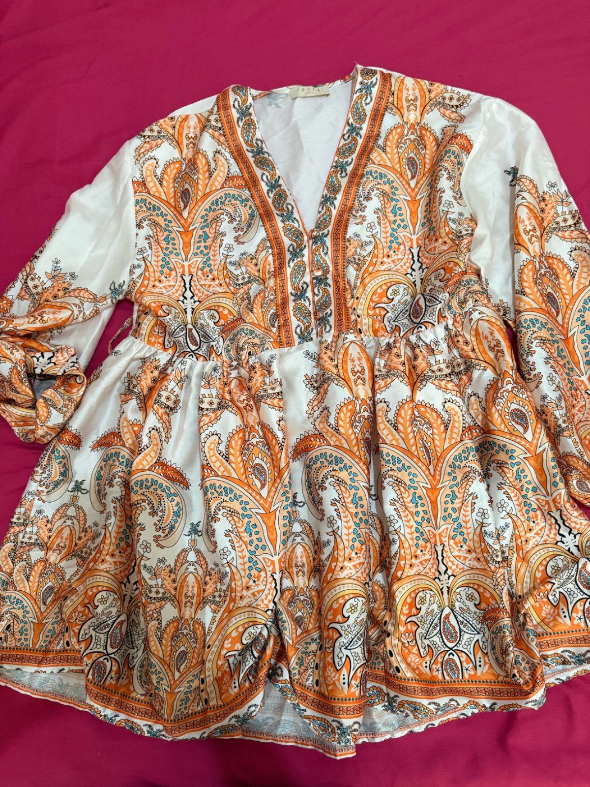 Robe effet satiné