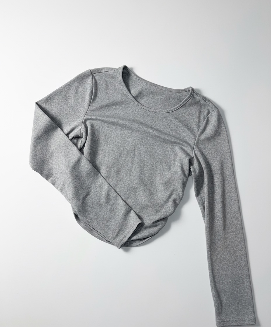 Long sleeve crop tee