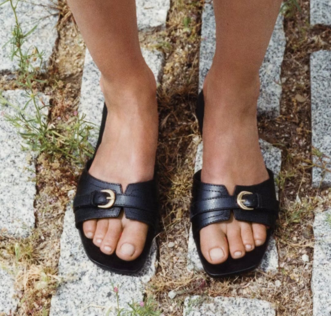 Mule Mango cuir 