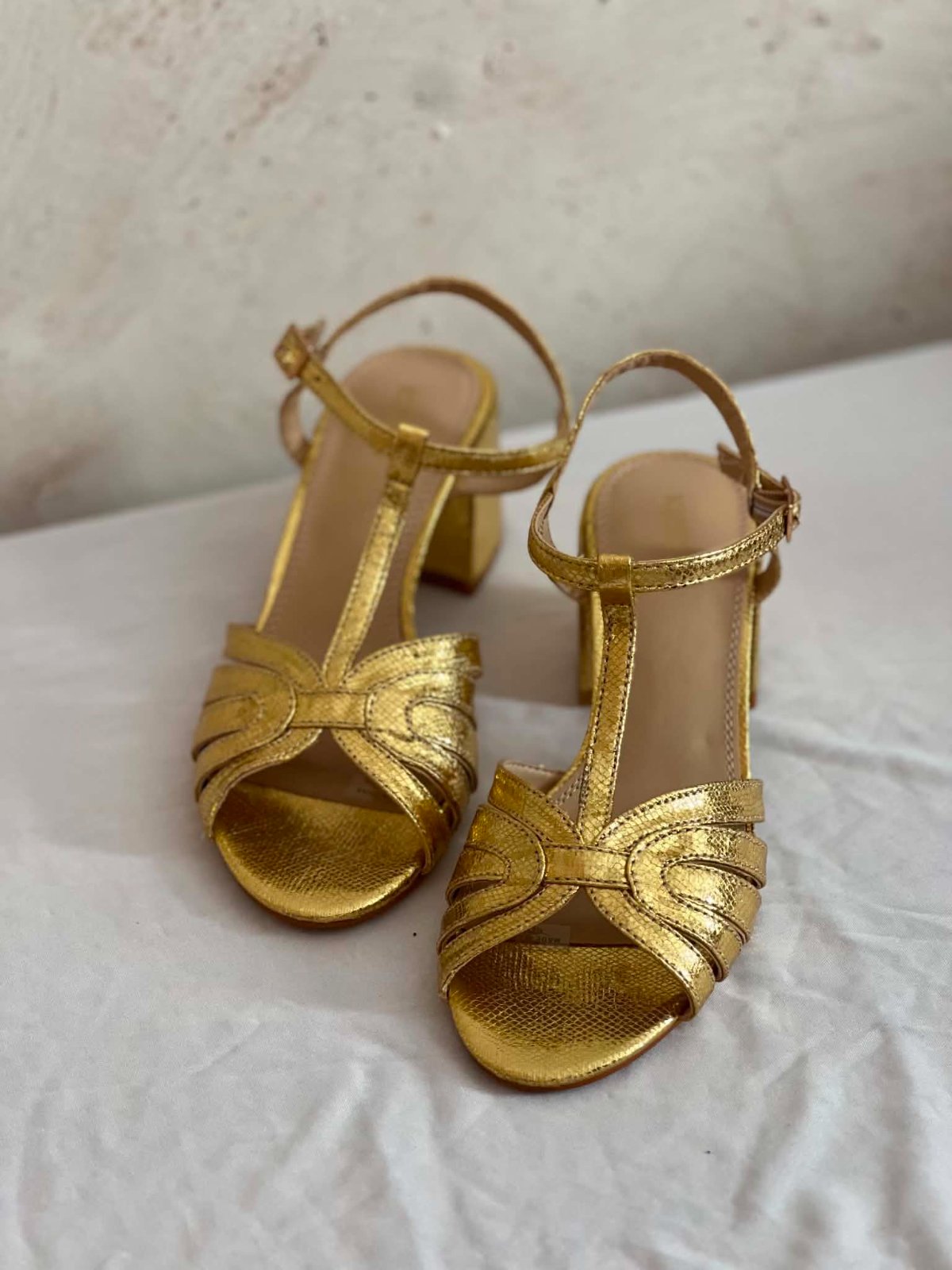 Sandales doré kiabi