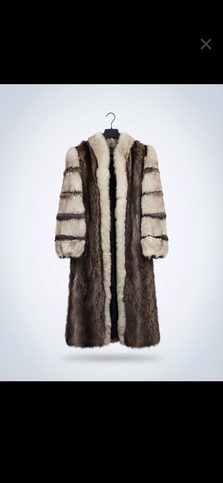 Long manteau en vraie fourrure Laliberté Québec Vintage / Luxe authentique