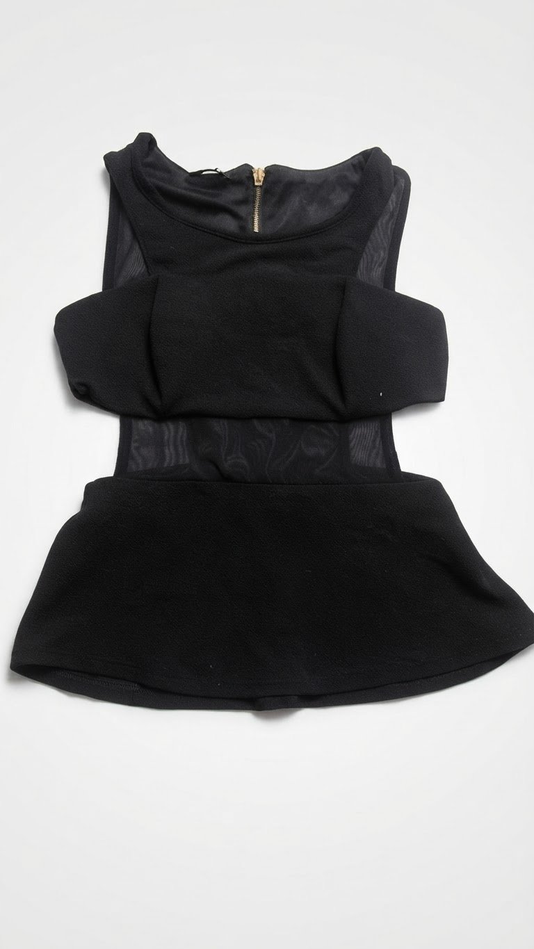 Haut peplum noir chic