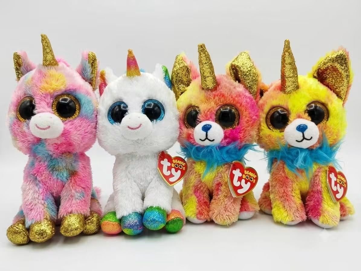 4 peluches de ka marque Ty beanie