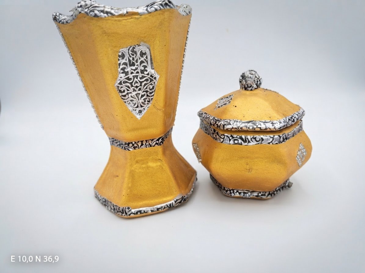 Magnifique Set Encens Traditionnel - Doré & Argenté ✨