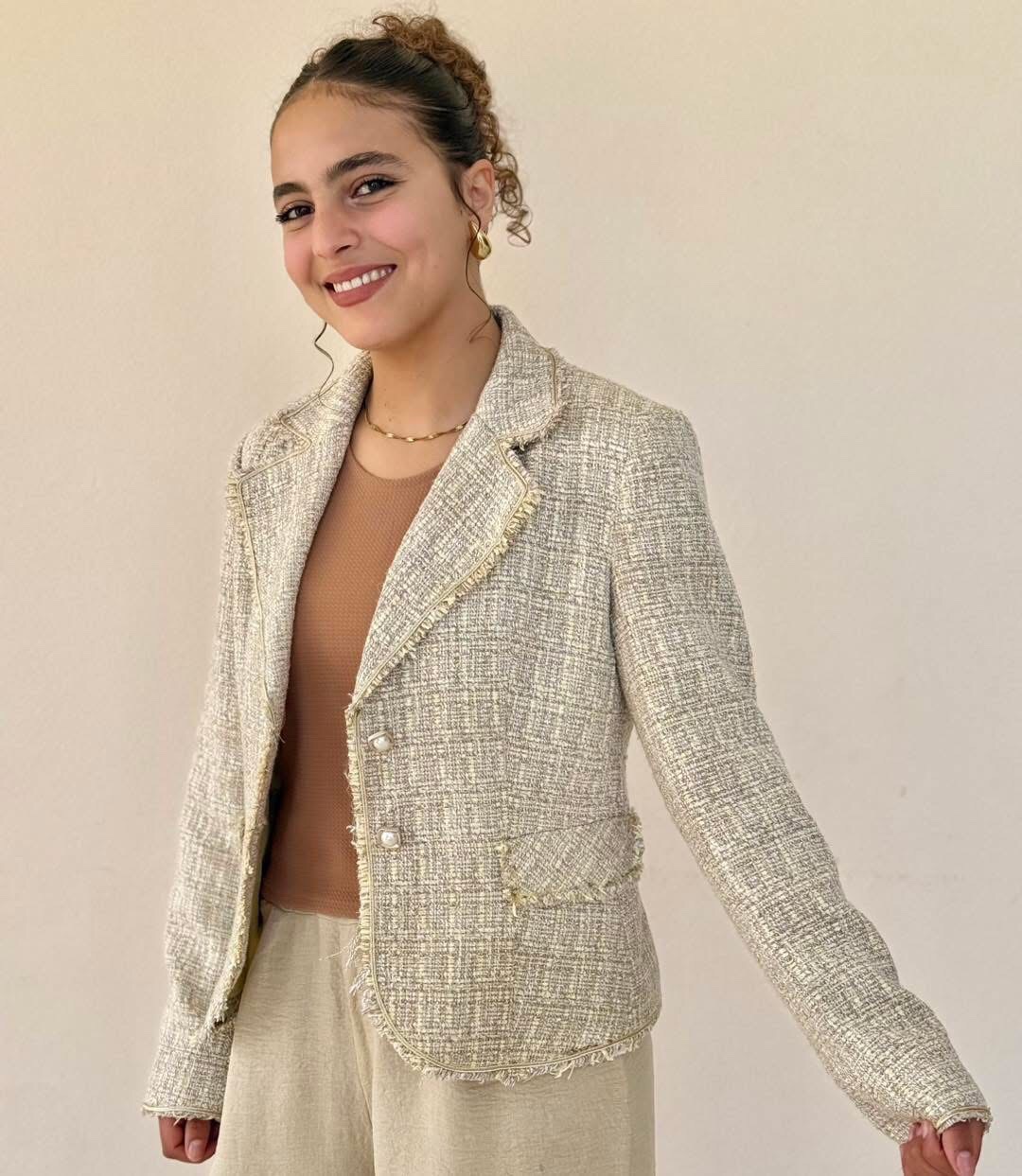 Veste en tweed chic 