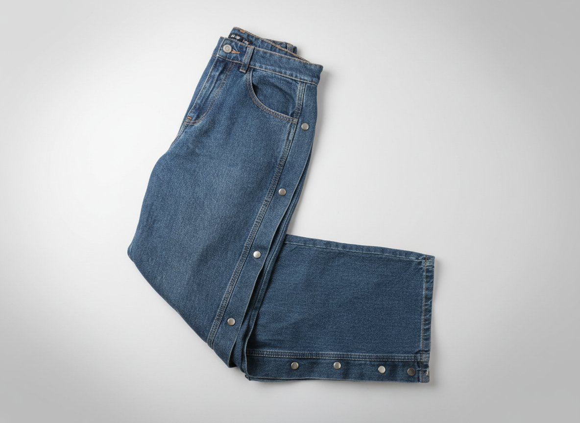 Jeans avec boutons