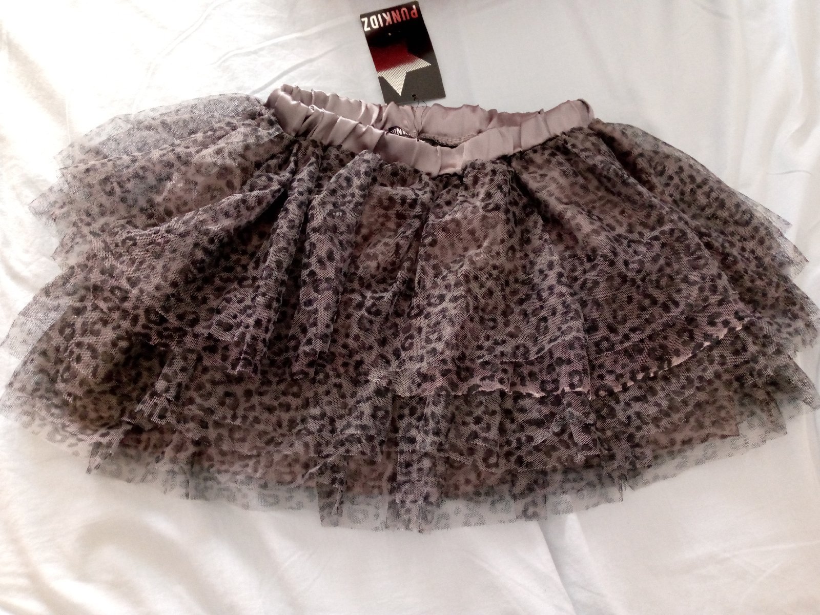 Juppe tulle leopard